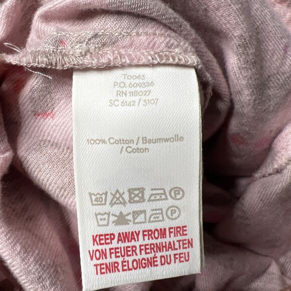 Boden Flannel Pajama Pants Medium Holiday Christmas Pink Deer Rabbits Winter - Picture 7 of 9